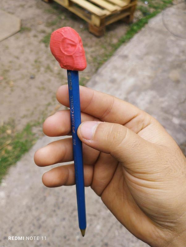 deadpool head pencil cover