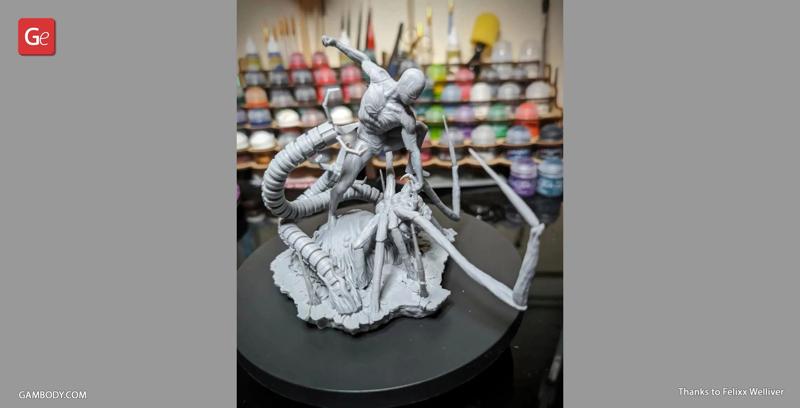 Spider-Man 3D Printing Figurine in Diorama | Assembly