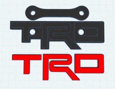 Toyoda TRD Grille Emblem.