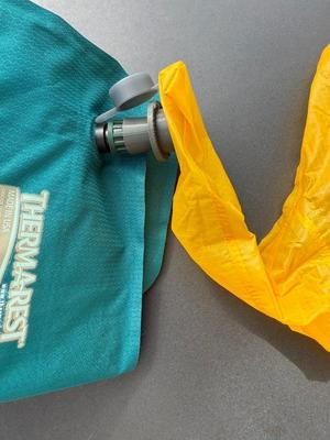 Inflation adapter for THERMAREST classic valve to fit to EXPED's Schnozzel Pumpbag, Ultra Pump and other EXPED pumps