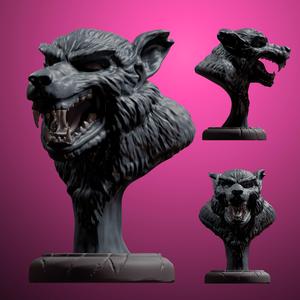 Werewolf bust