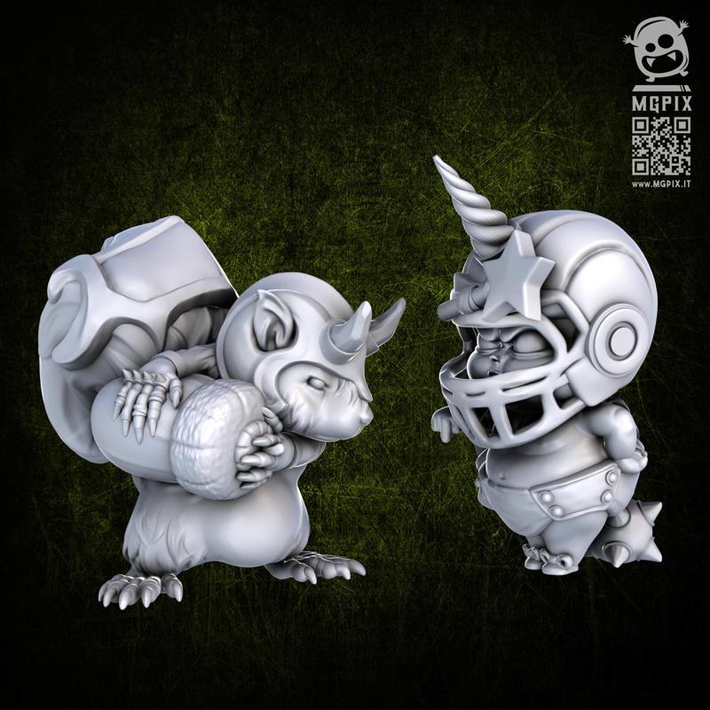 Fantasy Football Baby And Squirrel