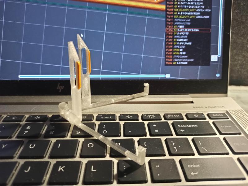 Portable compact phone folding stand (vertical and horizontal) pip