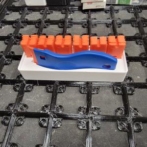 Plastic Razor Scraper Holder - Gridfinity 3x1 w/ magnet holes