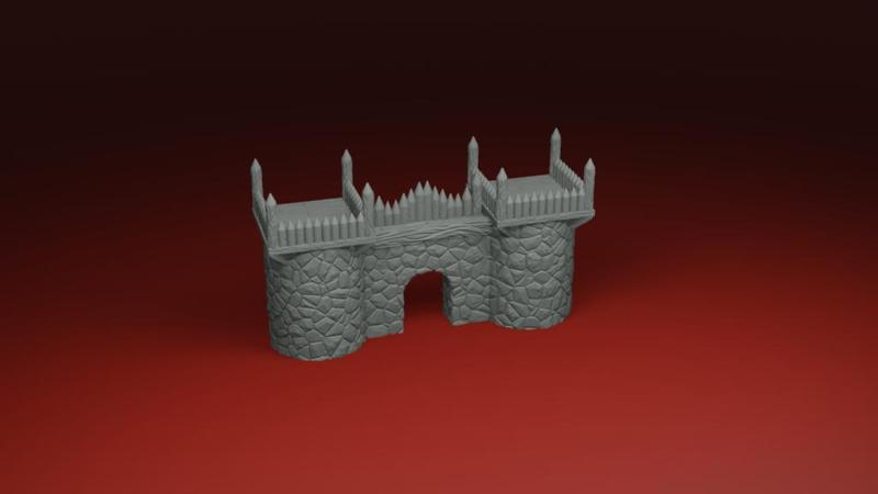 Outpost Essentials: Watchgate – Modular Fortress Gate for Tabletop Terrain
