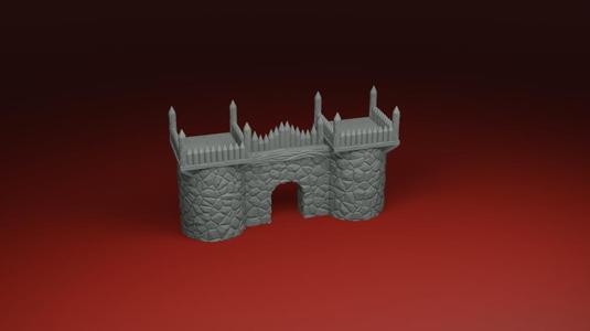 Outpost Essentials: Watchgate – Modular Fortress Gate for Tabletop Terrain