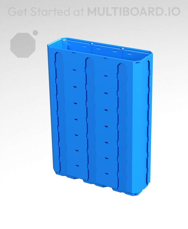 3x1x4 - Topped Multipoint Rail - Multibin Shell