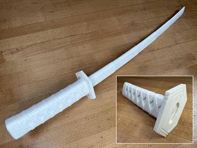 Giyu’s Print-in-Place Collapsing Sword