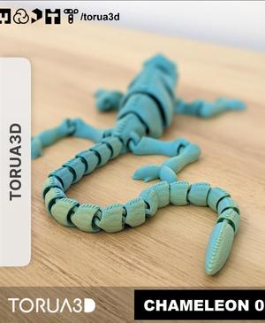 Articulated Chameleon 001 by TORUA3D