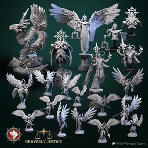 'Heavenly justice' April 2022  release 19 STL's miniatures pre-supported