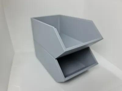 Semplice scatola organizzatrice impilabile