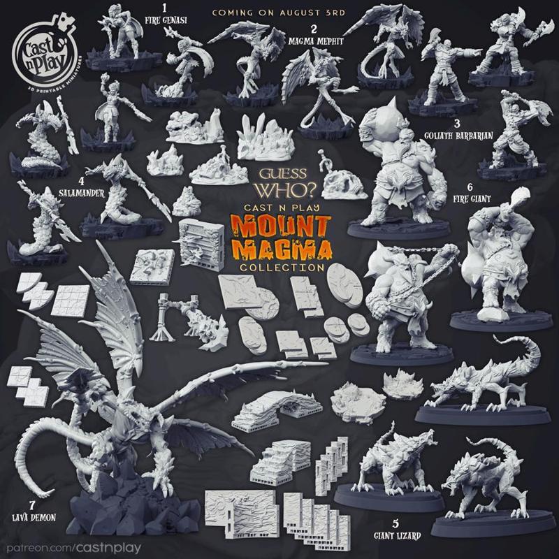 Mount Magma (Pre-Supported) (Set)