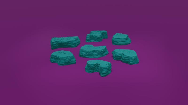 Craggy Rock Formations – Modular Wargaming Terrain for Tabletop Miniatures