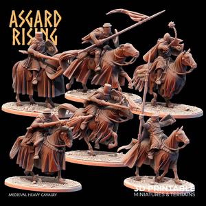MEDIEVAL: Medieval Heavy Cavalry /Modular/ /Pre-supported/