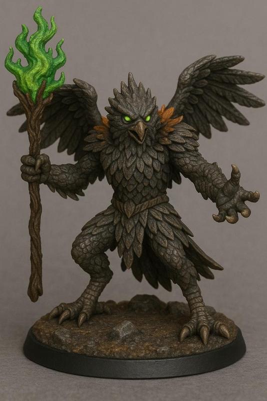 Kenku War Mage Miniature