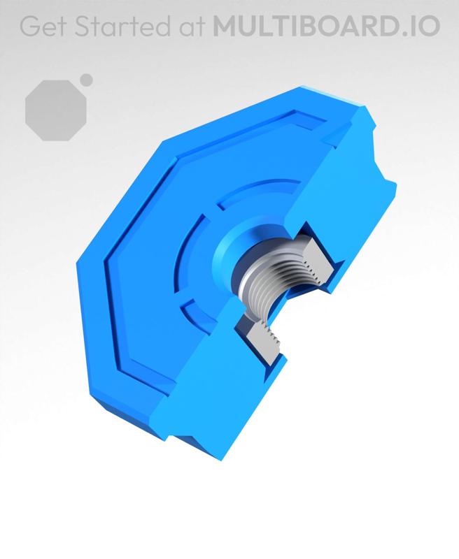 Mid-Print Nut - Weight Bearing Snap - M5