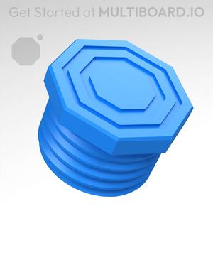 13 mm Big Thread, Flat Head, Bolt