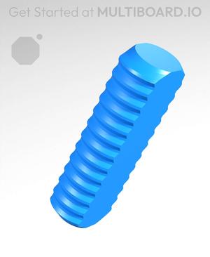 40 mm, Mid Thread, T-Rod