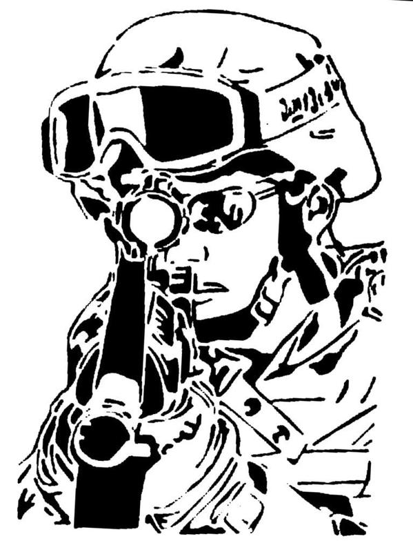 Sniper stencil