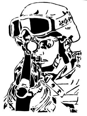 Sniper stencil