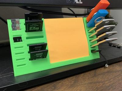 USB/SD/microSD Card Organizer w/ Post-It Slot