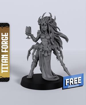 Everdark Witch - With Free Dragon  - 5e DnD Inspired for RPG and Wargamers