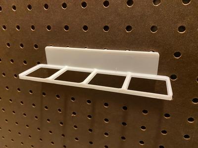 Gridfinity Pegboard Frame 4x1