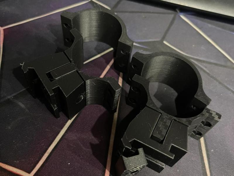 Scope rings adjustable hight 25,4mm + 30 mm