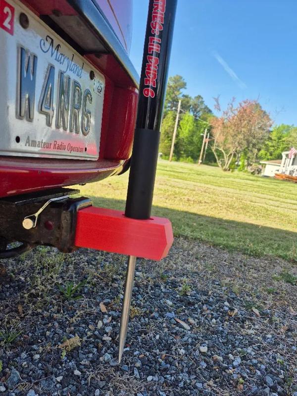 LD6 Mast Spike Trailer Hitch Mount   