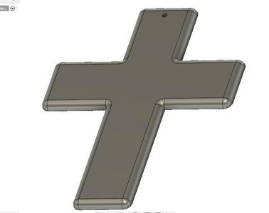 Wall mounted christian cross