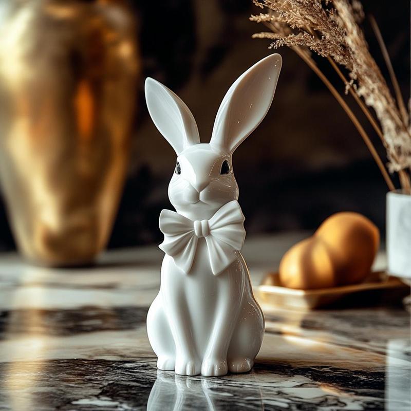 Charming Bunny with Bow – Ideal Easter Gift Idea