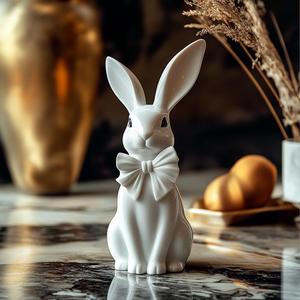 Charming Bunny with Bow – Ideal Easter Gift Idea