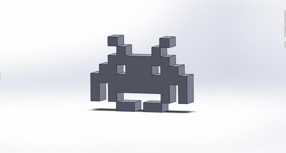 Figura decorativa Space Invaders