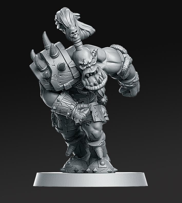 03 Orc Line Fantasy Football 32mm