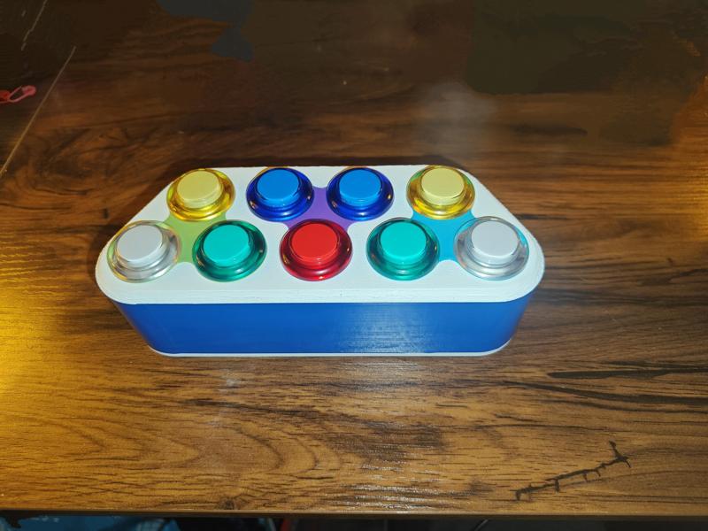 Mini Pop'n Music controller by Pentomino
