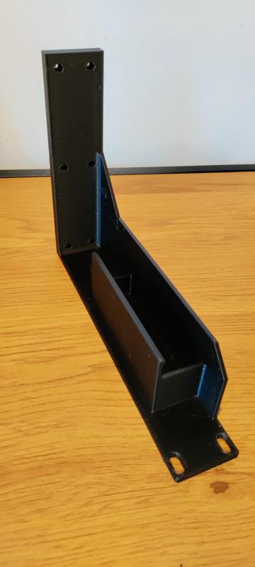 1U rackmount for HP Elitedesk G3 mini and newer left blank powerbrick version