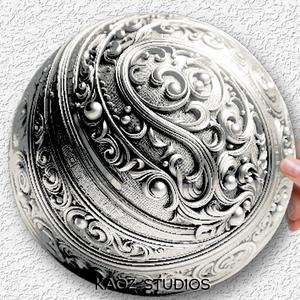 Metallic Sphere Optical Illusion HueForge - easy to print