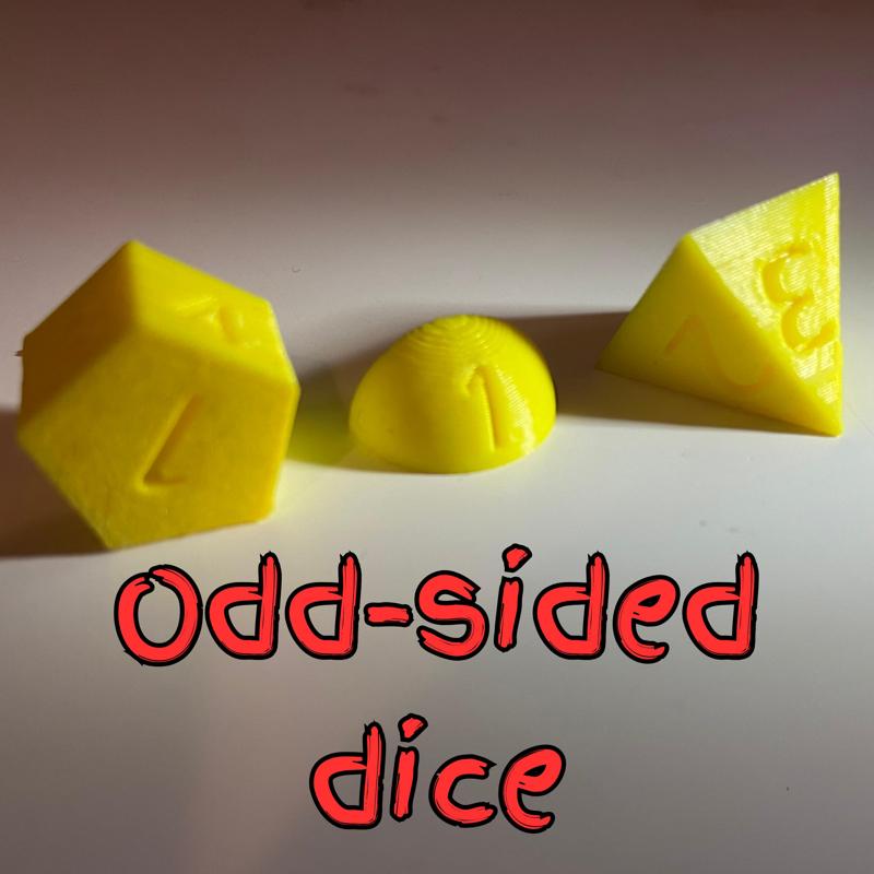 Odd-sided dice
