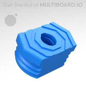 9 mm Big Thread, Flat Head, Small Thread Hole, T-Bolt