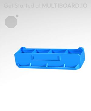 4x1x1-Deep - Linear Divided - Multibin Simple Drawer