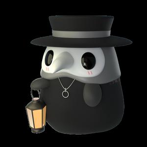 Plague Doctor Plushy Keychain