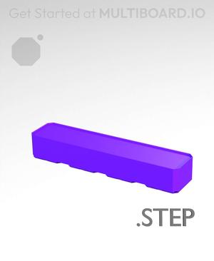 4x1x0·75 - Multibin Insert - STEP Remixing File