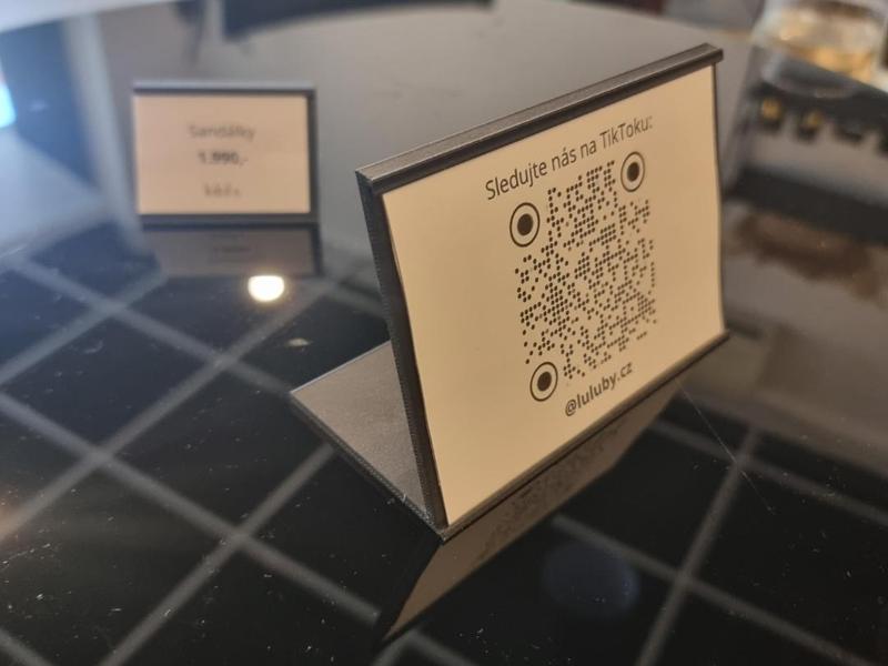 Price / Note stand for A7 paper