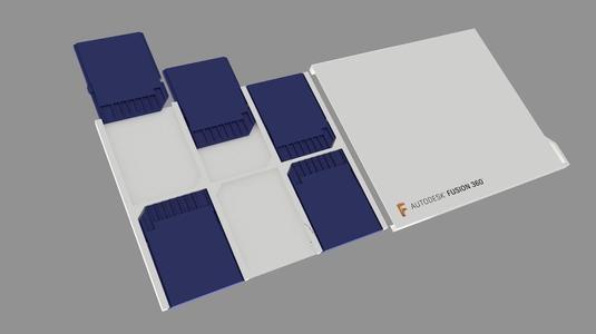 ultra slim SD Card Tray Keychain