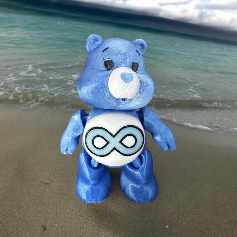 Autism Awareness - Infinity Bear - Articulated, Print in Place, Flexi, Flexible