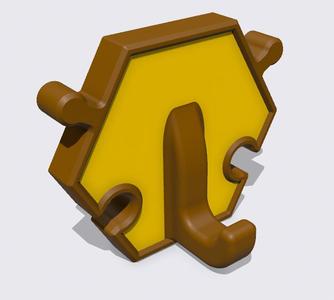 Hexagon Puzzle Hook