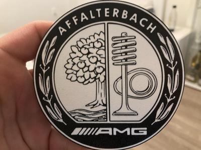 AMG logo coaster