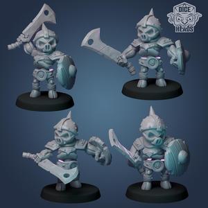 Pig Skeleton Infantry (pre-supported included, 25mm)