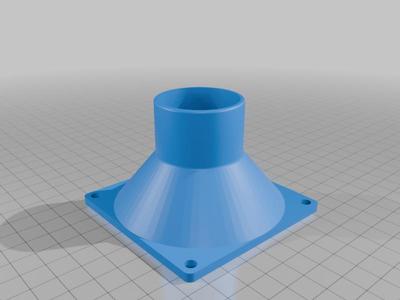 Adapter Lüfter 80mm auf Schlauch 40mm