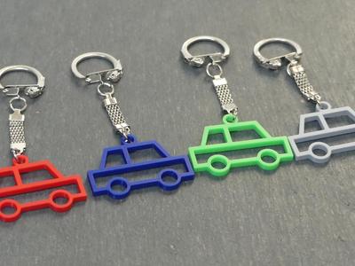 2D Keychain – Car (Outline)